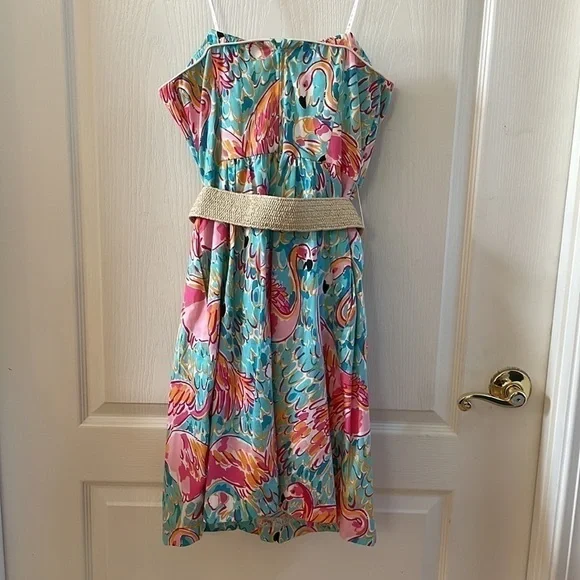 Lilly Pulitzer Strapless FLAMINGO Dress - Picture 4 of 5